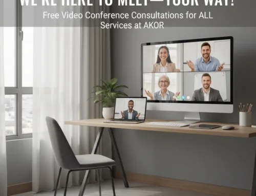 We’re Here to Meet: Your Way! Free Video Conference Consultations for ALL Services at AKOR