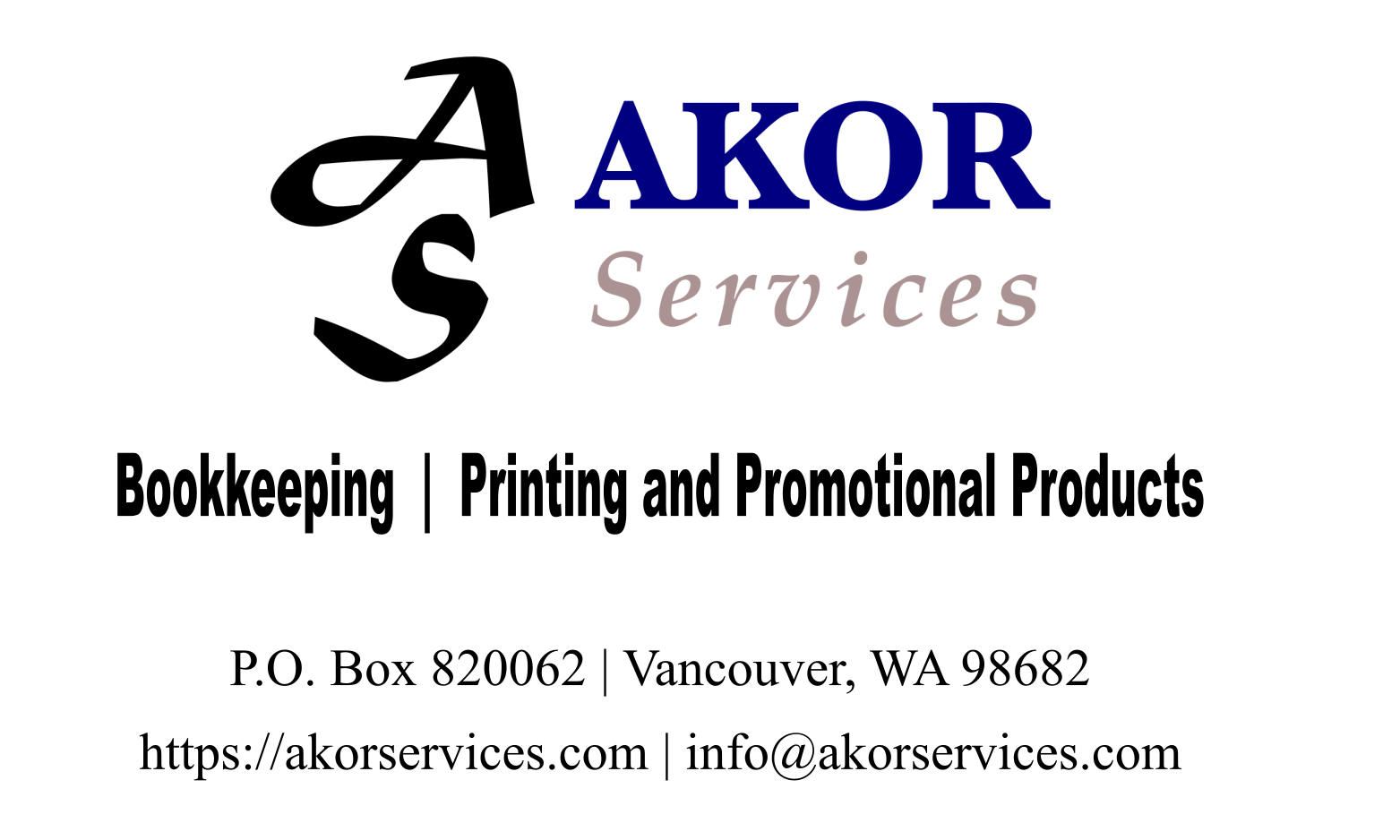 AKOR Services Contact Info 013126