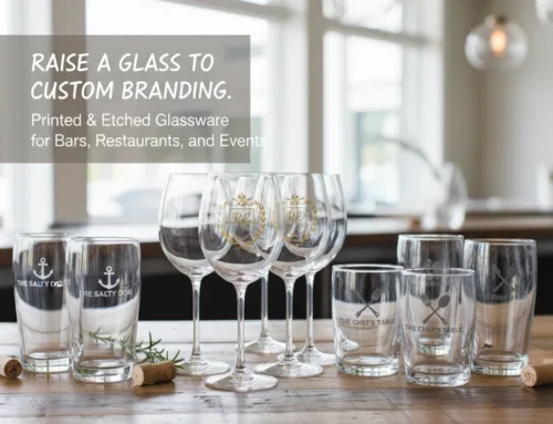 Raise a Glass to Custom Branding: Printed & Etched Glassware for Bars, Restaurants, and Events